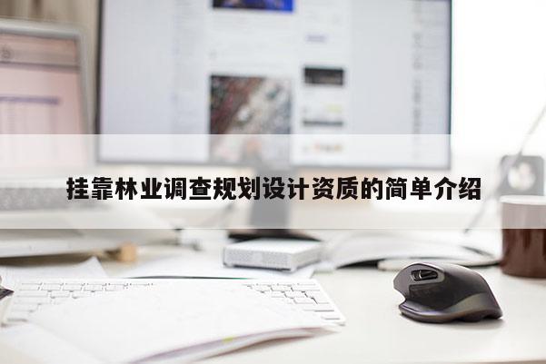 掛靠林業調查規劃設計資質的簡單介紹