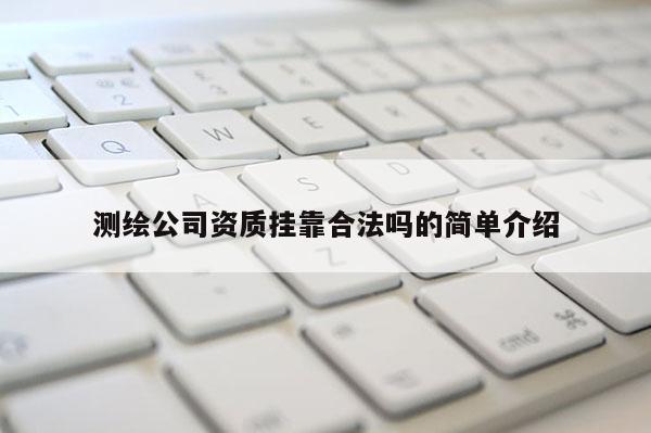 測繪公司資質掛靠合法嗎的簡單介紹