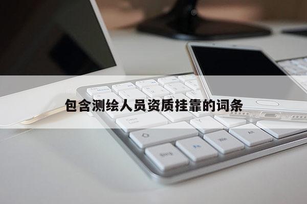 包含測繪人員資質掛靠的詞條