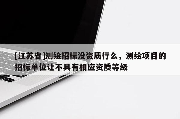 [江蘇省]測繪招標沒資質(zhì)行么，測繪項目的招標單位讓不具有相應資質(zhì)等級